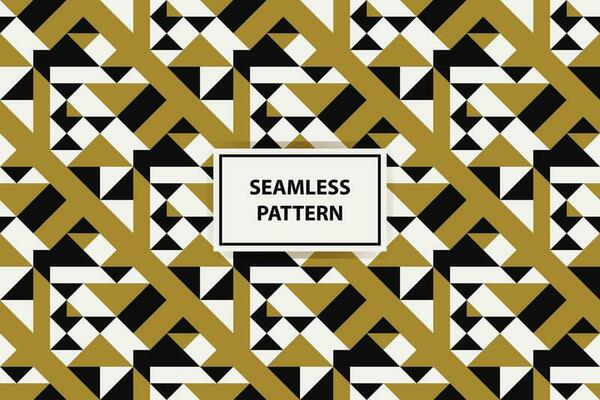 Geometric seamless pattern. Abstract geometric hexagonal graphic design print 3d cubes pattern. Seamless geometric cubes pattern with gold, white and black color.