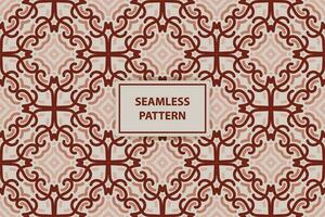 Vector traditional seamless Pattern In Flat Colors