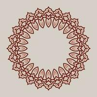 decorative round frame. circle frame. Vector design element.