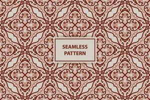 Vector traditional seamless Pattern In Flat Colors