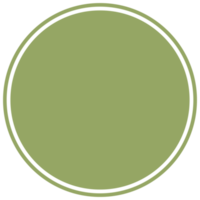 fond rond vert pour le texte. créer des messages, des histoires, des titres, des faits saillants. clipart png transparent