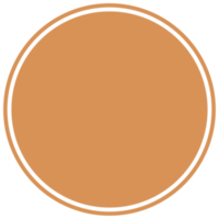 Brown round background for text. Create posts, stories, headlines, highlights. Transparent PNG Clipart