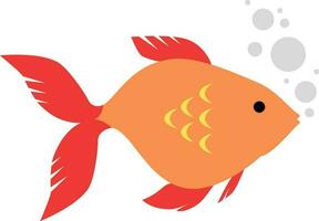 Tropical fish vector cartoon icon. Isolated cartoon icon aquarium animals .Vector illustration tropical fish .