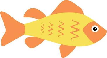 Tropical fish vector cartoon icon. Isolated cartoon icon aquarium animals .Vector illustration tropical fish .