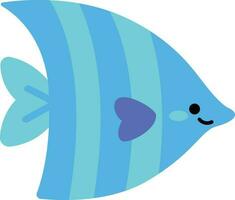 Vector aquarium fish . Colorful cartoon flat aquarium fish icon for your design.