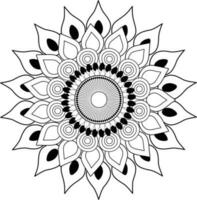 Abstract background with a flower Mandala Colorful Background vector