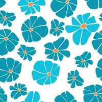 Retro seamless pattern Daisy Flower vector
