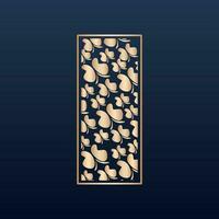 Laser cut islamic pattern - Laser cut decorative panel set with lace pattern square templates vector