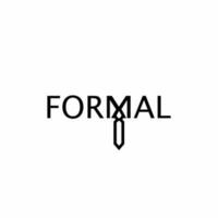 formal logo diseño, logotipo y vector logo
