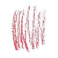 Abstract pastel spot on white background. Hand drawn red crayon scribble texture. Isolate. vector