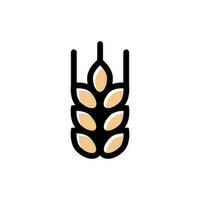 Gluten free icon. For packaging and labeling products that do not contain traces of wheat and other grains containing gluten vector