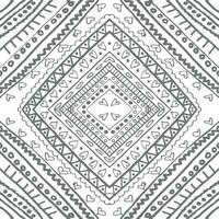 Pattern with symbols Gray Seamless Pattern. vector