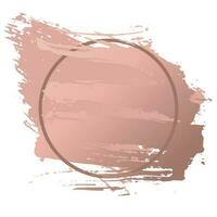 Circle pink frames or Valentine day frame. Creative art frames created using grunge stains of and pink gold. To style your text, copy space vector