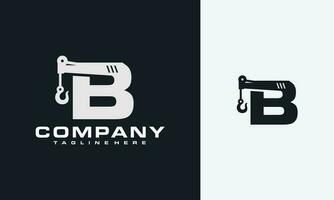 letter B towing logo vector