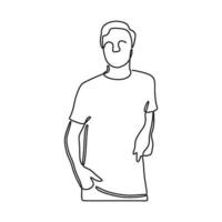 drawing man silhouette pose conceptual vector