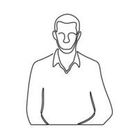 drawing man silhouette pose conceptual vector