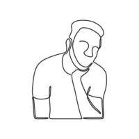 drawing man silhouette pose conceptual vector