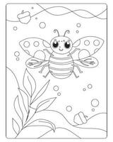 Autumn Coloring Pages for kids vector