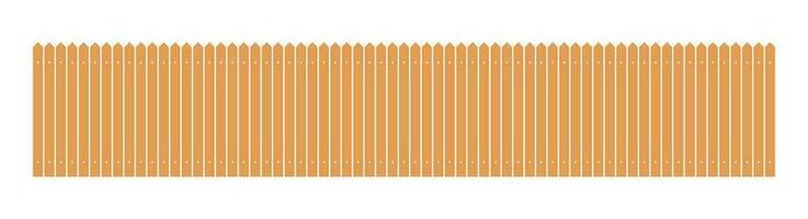Colored fence in flat style vector illustration isolated on white
