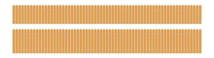Colored fence in flat style vector illustration isolated on white