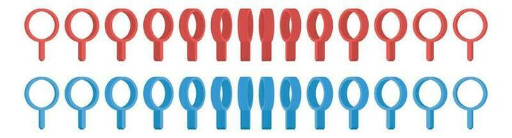 Location pointer pin icon vector set. GPS location pin