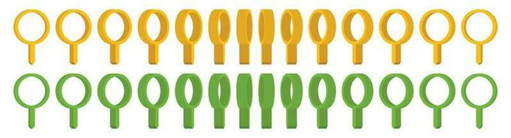 Location pointer pin icon vector set. GPS location pin