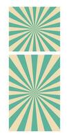 Retro rays banner vector illustration isolated on white