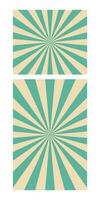 Retro rays banner vector illustration isolated on white