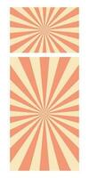 Retro rays banner vector illustration isolated on white