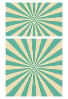 Retro rays banner vector illustration isolated on white