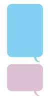 Speech bubble set vector illustration isolated on white