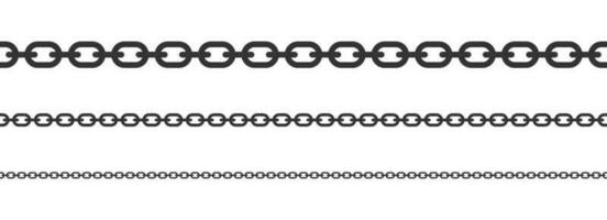 Seamless chain vector illustration isolated on white background