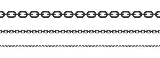 Seamless chain vector illustration isolated on white background