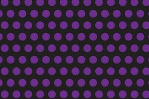 simple abstract seamlees violate purple polka dot pattern on black colour background vector