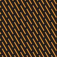 simple modern abstract seamlees orenge colour half digonal line pattern on black background vector