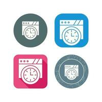 Wall Clock Vector Icon