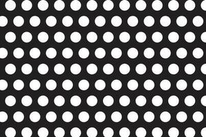 simple abstract seamlees white polka dot pattern on black colour background. vector