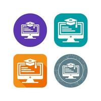 Online Learning Vector Icon