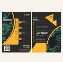 Business abstract vector template. Brochure design, cover modern layout, annual report, poster, flyer in A4 with colorful triangles, geometric shapes for tech, science, market with light background