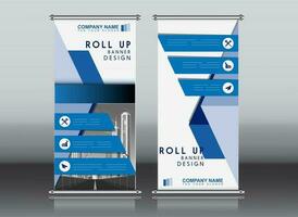 roll up business brochure flyer banner design vertical template vector, cover presentation abstract geometric background, modern publication x-banner and flag-banner, rectangle size. red , blue, green vector