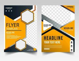 Business abstract vector template. Brochure design, cover modern layout, annual report, poster, flyer in A4 with colorful triangles, geometric shapes for tech, science, market with light background