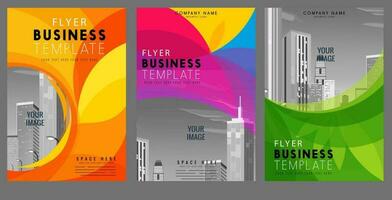 Business abstract vector template. Brochure design, cover modern layout, annual report, poster, flyer in A4 with colorful triangles, geometric shapes for tech, science, market with light background