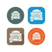 Certificate Vector Icon