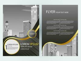 Business abstract vector template. Brochure design, cover modern layout, annual report, poster, flyer in A4 with colorful triangles, geometric shapes for tech, science, market with light background