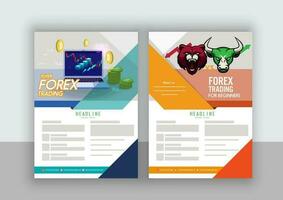 Business abstract vector template. Brochure design, cover modern layout, annual report, poster, flyer in A4 with colorful triangles, geometric shapes for tech, science, market with light background