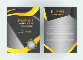 Business abstract vector template. Brochure design, cover modern layout, annual report, poster, flyer in A4 with colorful triangles, geometric shapes for tech, science, market with light background