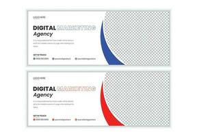 Business Facebook Cover Design vector