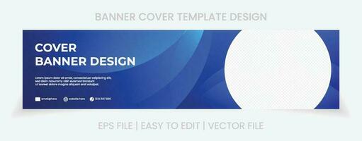 cover social media banner design abstract background vector