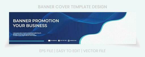 cover social media banner design abstract background vector