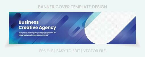 cover social media banner design abstract background vector